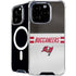 NFL Tampa Bay Buccaneers White Striped iPhone 16 Pro MagSafe Case